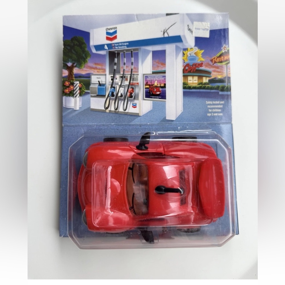 Vintage "The Chevron Cars" Tony Turbo Red Sports Car New in box - Picture 1 of 5